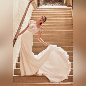 NWT Carolina Herrera Hannah Embroidered Wedding Gown